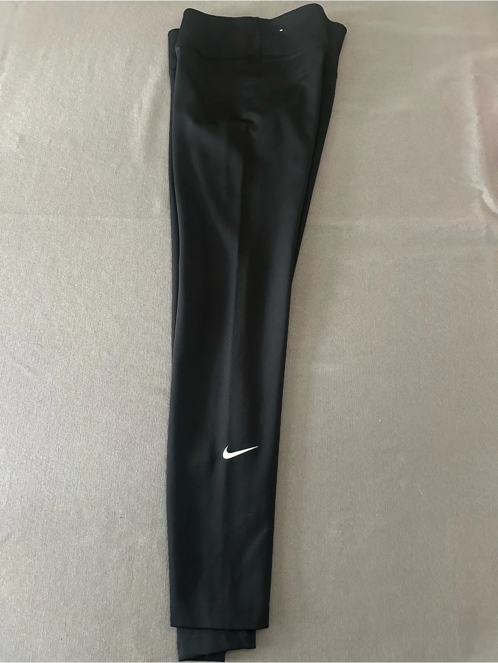 Nike Black Kids Performance Leggings with White Swoosh